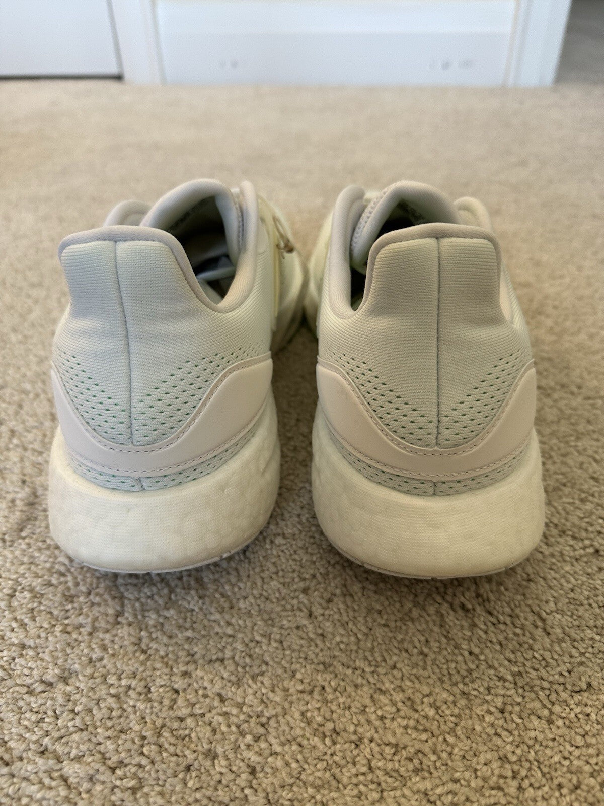 Adidas Pureboost 22 ‘White Beam Green’ Men’s Shoes Size 13