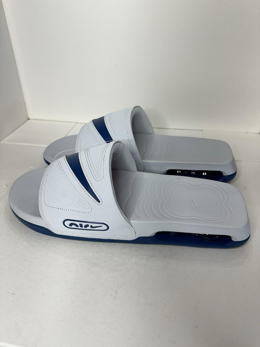 Nike Air Max Chirro Slide Pure Platinum/ Court Blue Men’s Size 13 BNIB