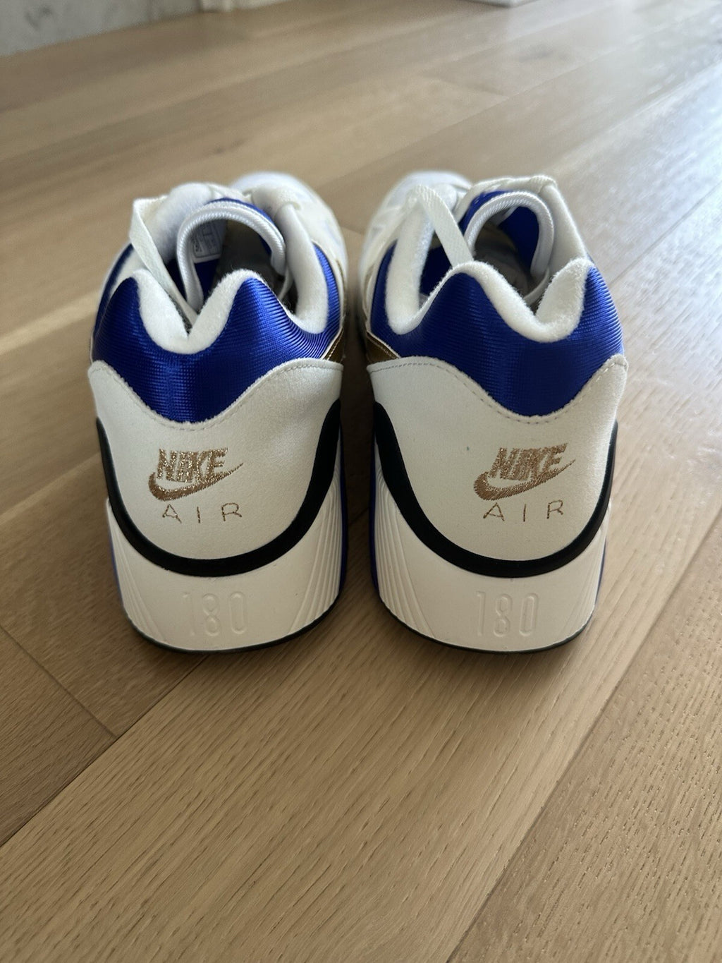 NIKE AIR 180 SUMMIT WHITE/METALLIC GOLD mens 13 BNIB