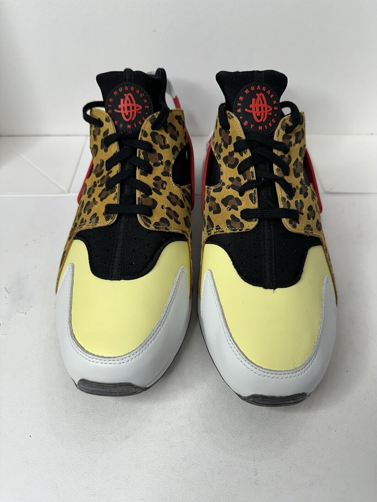 Nike Air Huarache ‘SNKR DAY’ LEMON CHIFFON/UNIVERSITY RED Men’s Size 15 BNIB