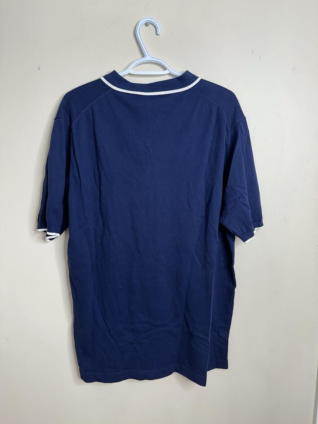 Men’s Patrick Assaraf Navy Blue Polo Shirt size XL