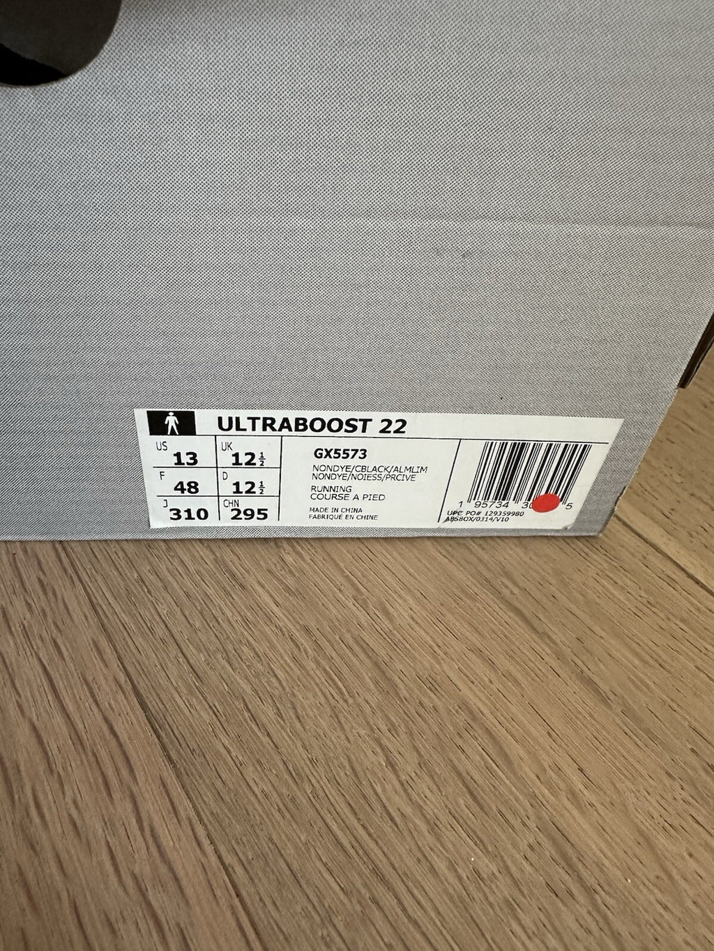 Adidas ULTRABOOST 22 Men’s 13 Nondye/cblack/almlim