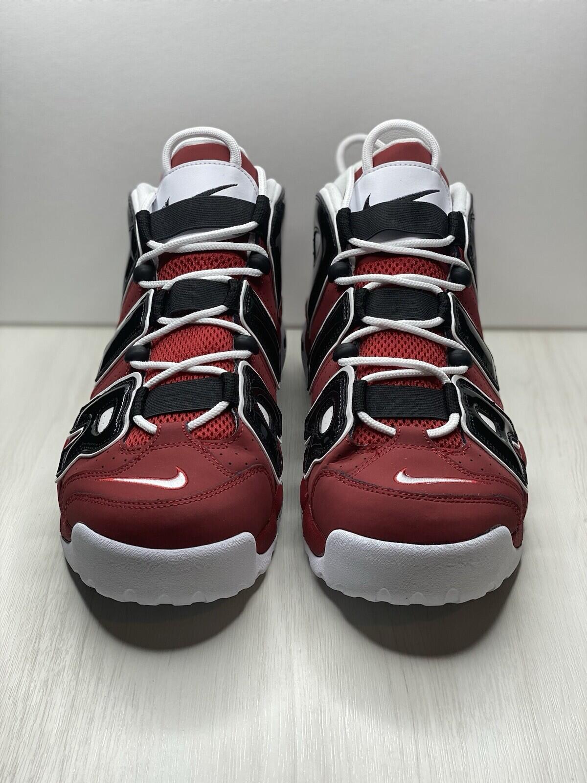 Nike Air More Uptempo 96 Chicago Bulls Varsity Red/ Blk/wht Men’s Shoes Size 13
