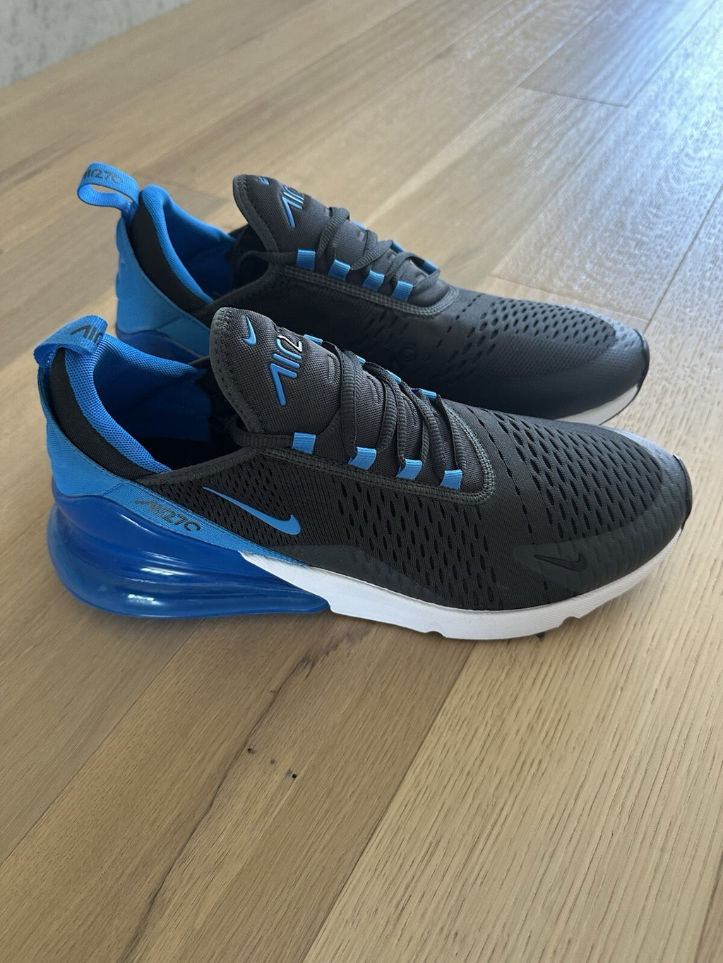 Nike Air Max 270 Anthracite/ Photo Blue-Black Mens Size 13
