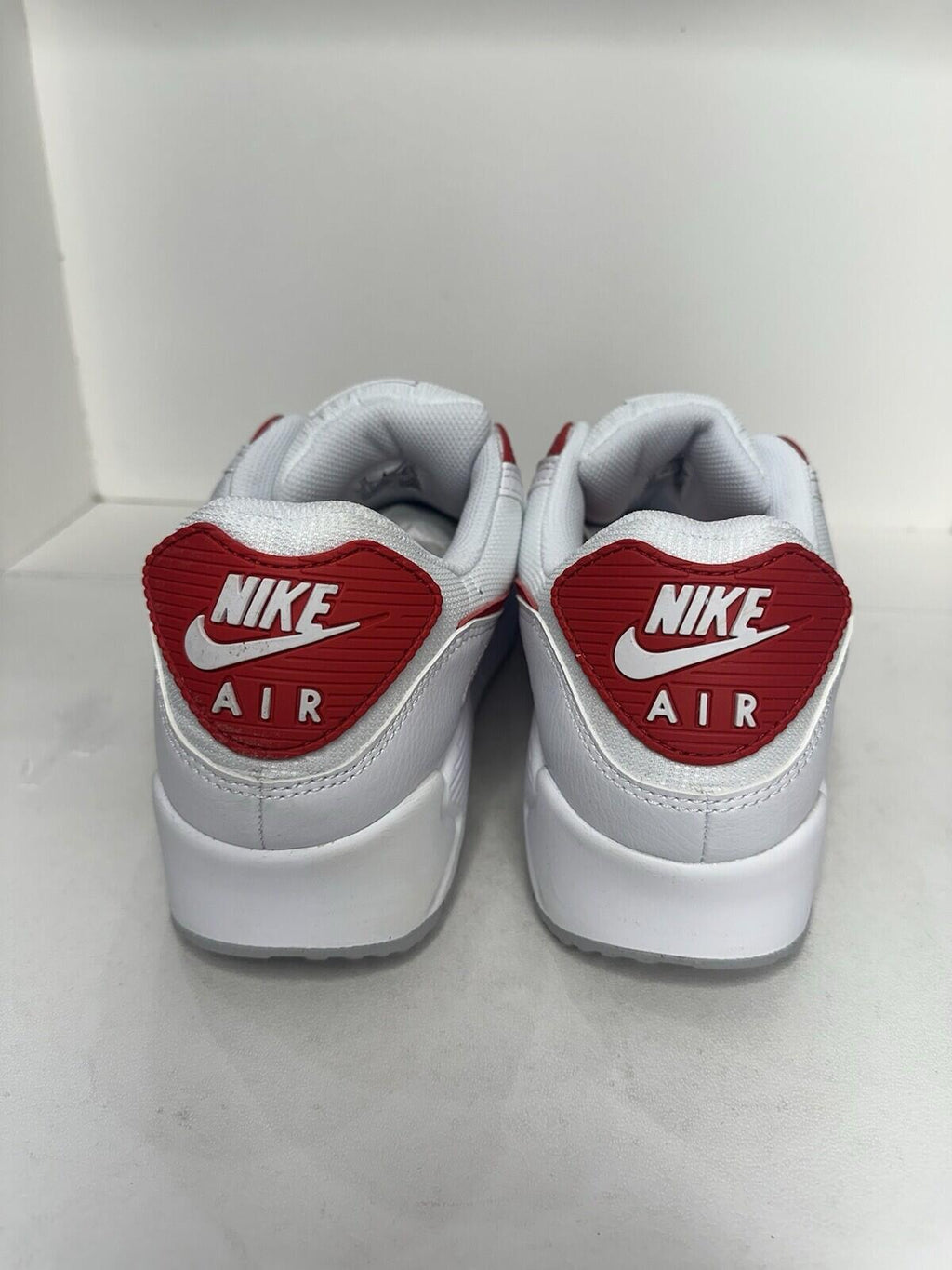 Nike Air Max 90 ‘White University Red- Grey fog’ Men’s Size 13