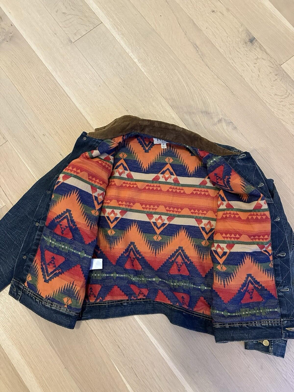 Ralph Lauren Polo Denim Aztec jacket men’s size XL *EXTREMELY RARE & DISCONTINUE