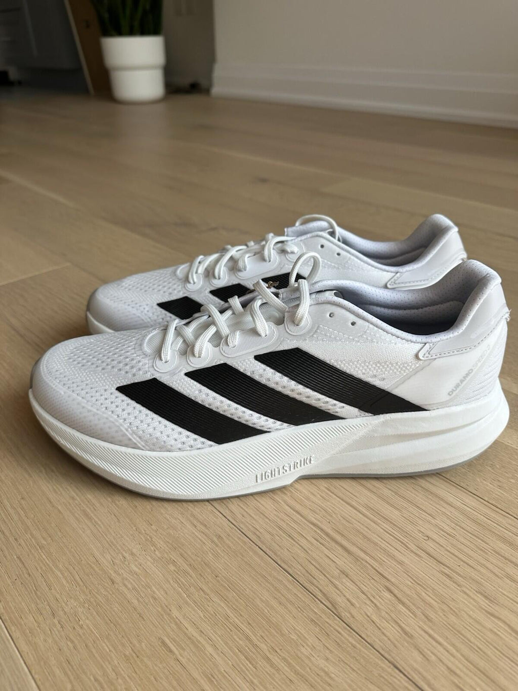 ADIDAS DURAMO SPEED 2 M White/ Black Men’s Size 14 BNIB