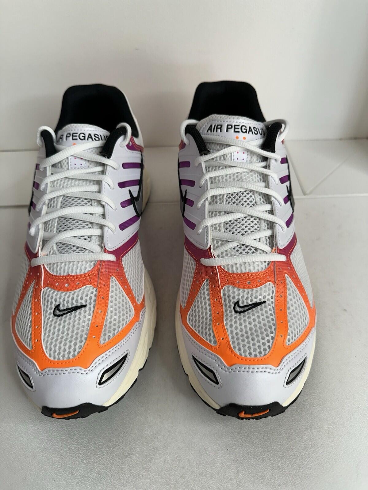 NIKE AIR PEGASUS 2005 WHITE/CHROME-TOTAL ORANGE Men’s Size 13
