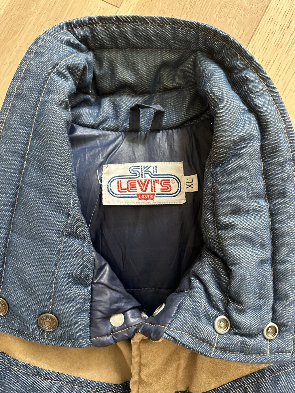 Levi’s SKII Denim & Suede Vest Men’s XL Vintage & RARE* Excellent Condition