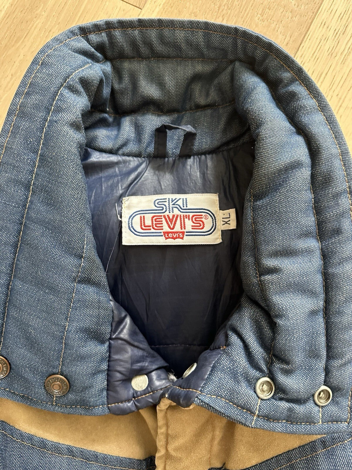 Levi’s SKII Denim & Suede Vest Men’s XL Vintage & RARE* Excellent Condition