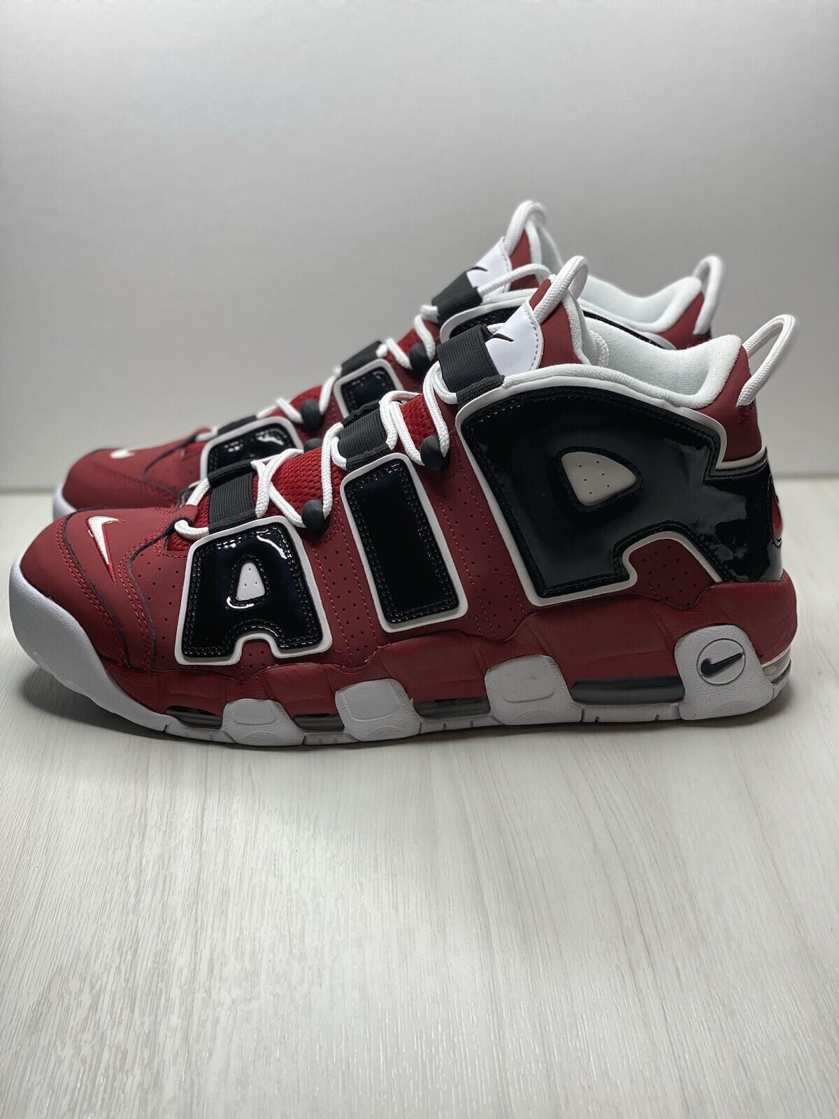 Nike Air More Uptempo 96 Chicago Bulls Varsity Red/ Blk/wht Men’s Shoes Size 13
