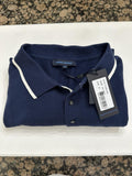 Men’s Patrick Assaraf Navy Blue Polo Shirt size XL