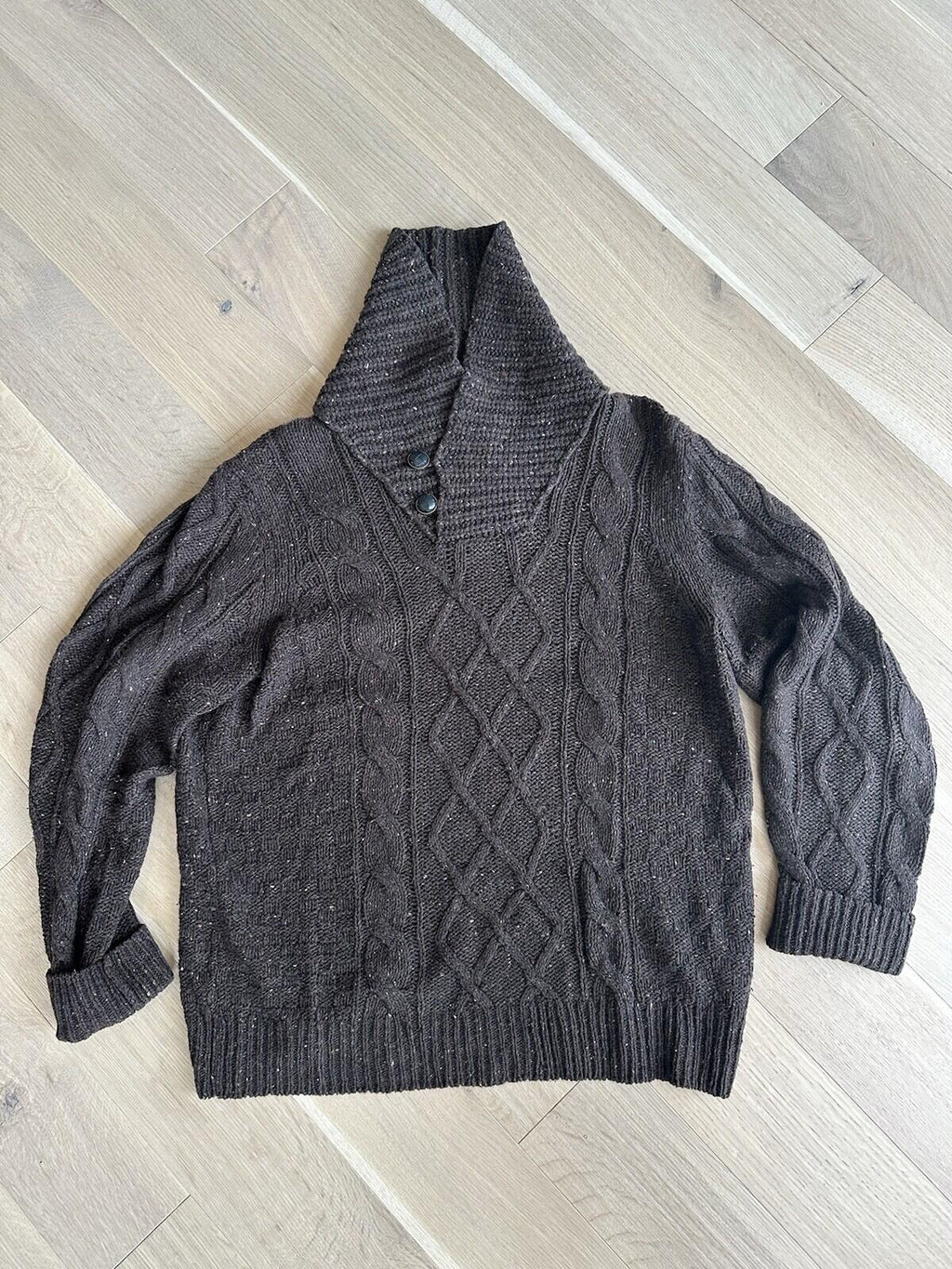 Hugo Boss Selection Brown Sweater Men’s Size XL  Hand Made Luxury Knit