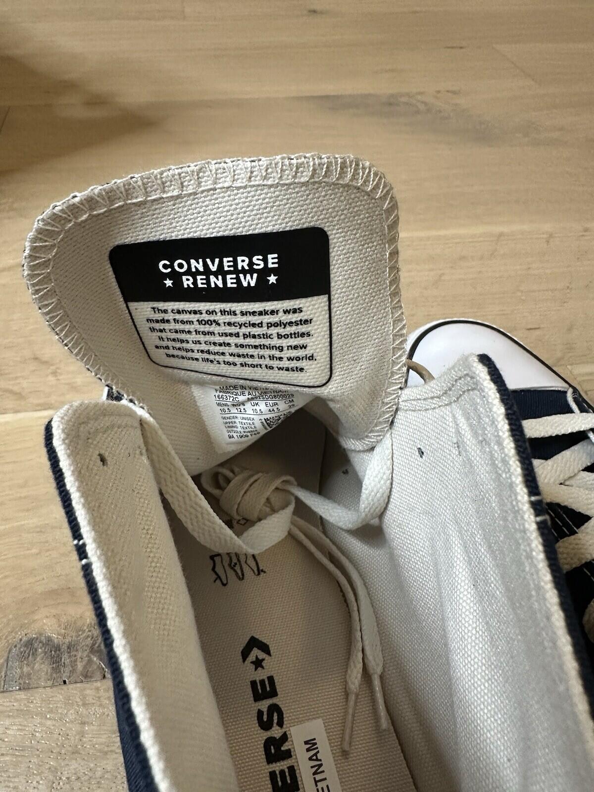 Converse Chuck Taylor High ‘life’s Too Short To Waste’ Navy Men’s  Size 10.5