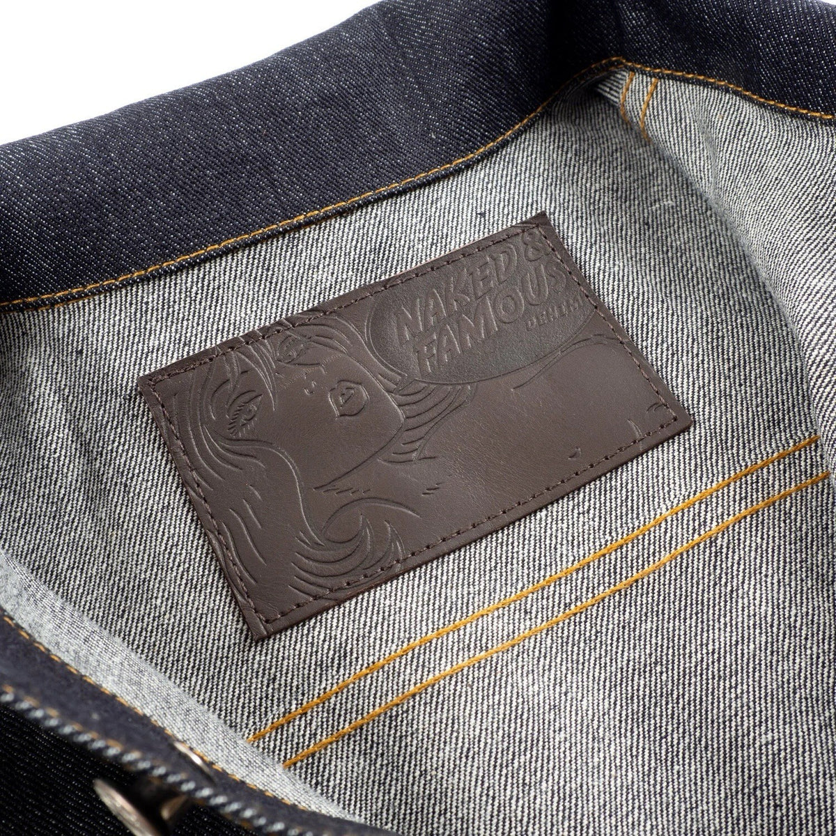 NAKED & FAMOUS DENIM JACKET - LEFT HAND TWILL MENS XL