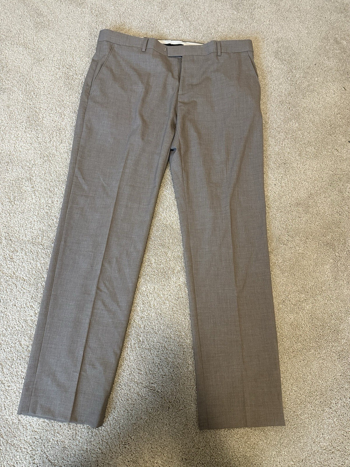 RW & CO Men’s Tailored Fit Dress Pants Tan Size 36x32
