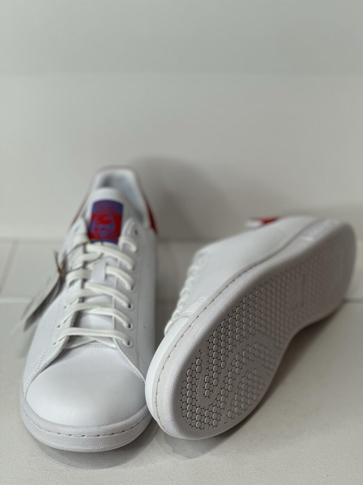 Adidas Stan Smith’s Cloud White/Vivid Red/Real Blue Men’s Shoes Size 13