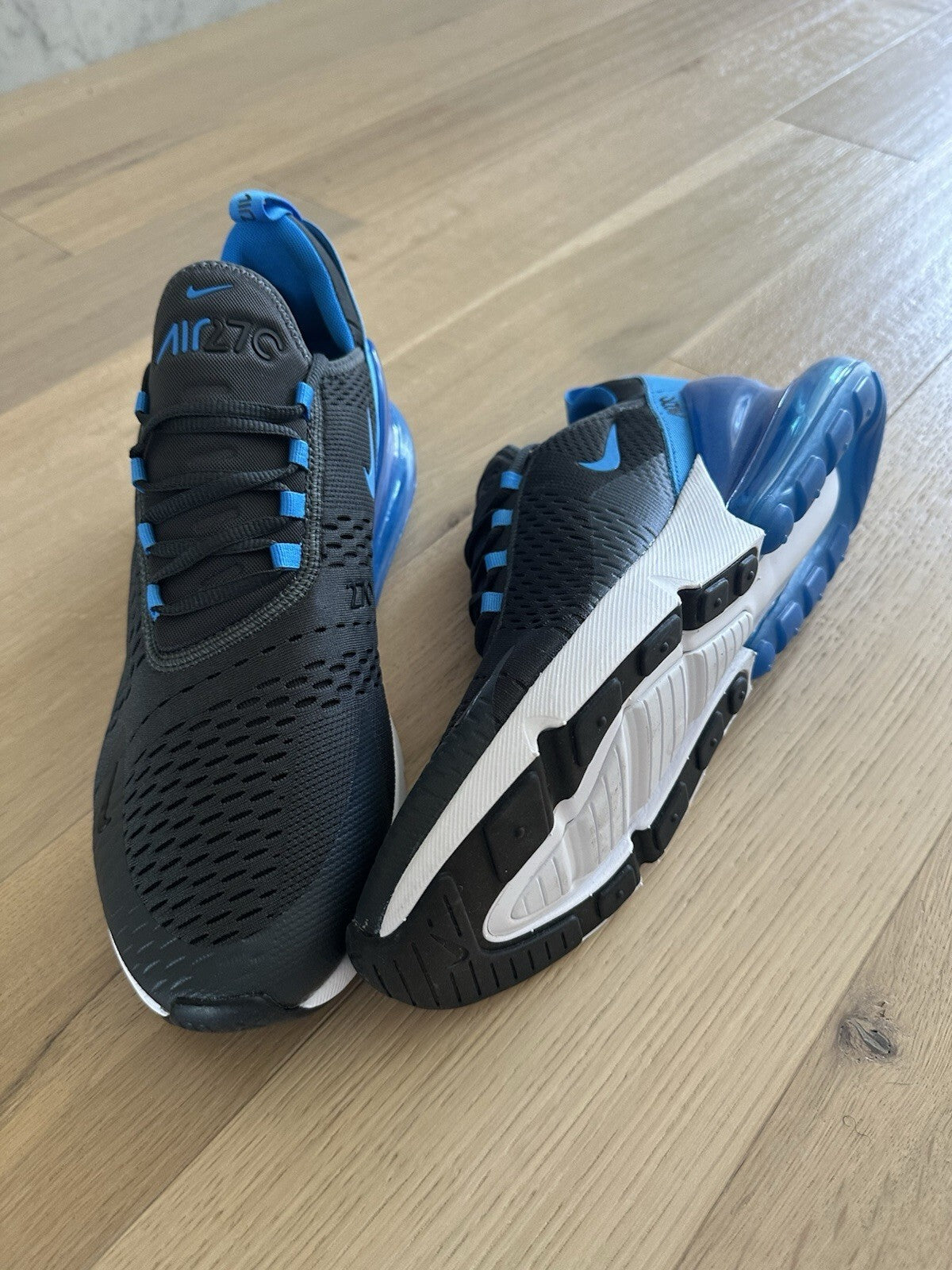 Nike Air Max 270 Anthracite/ Photo Blue-Black Mens Size 13