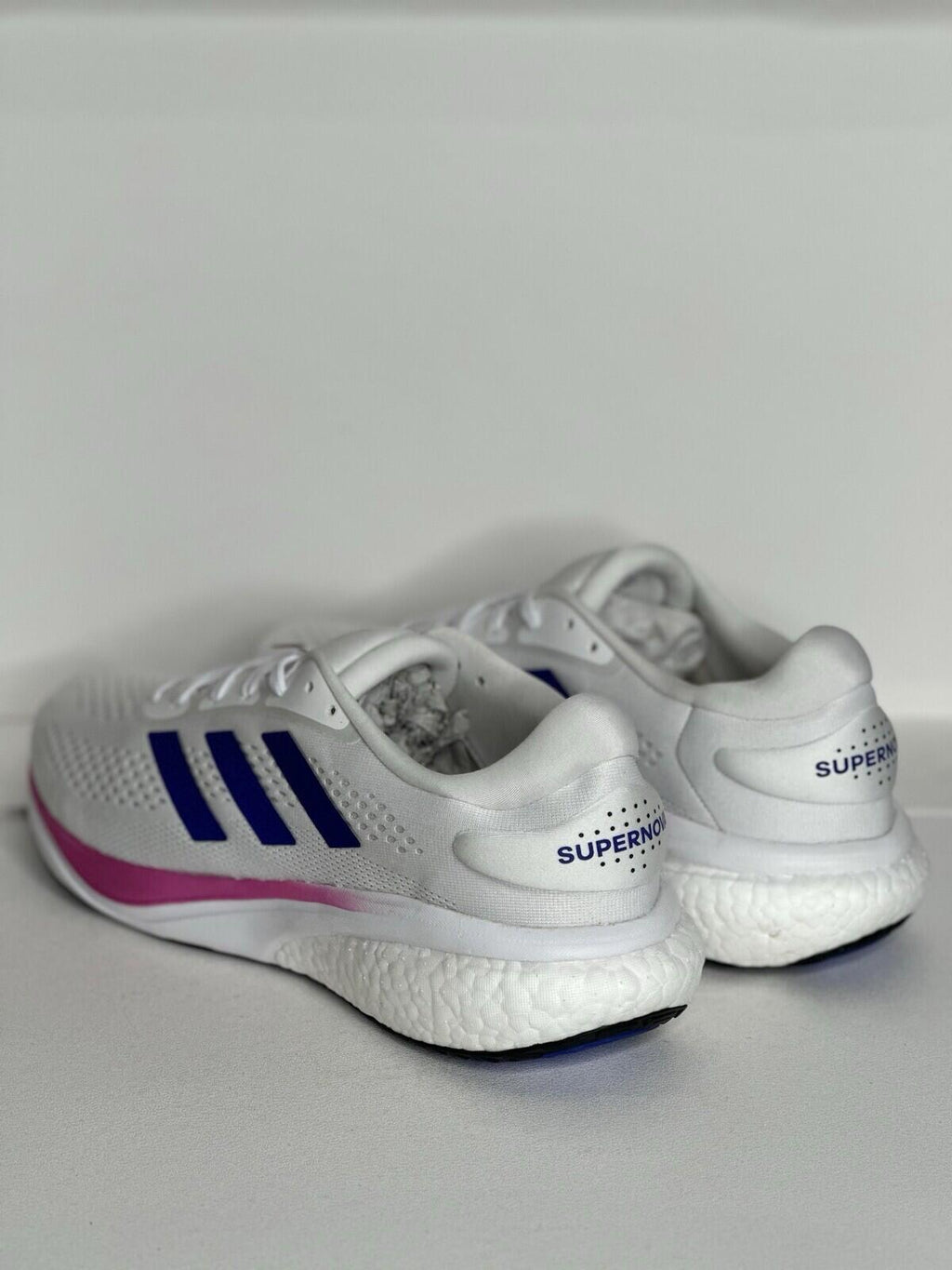 Adidas Supernova 2.0 ‘White, Lucid Blue, Fucia’ Men’s Size 13