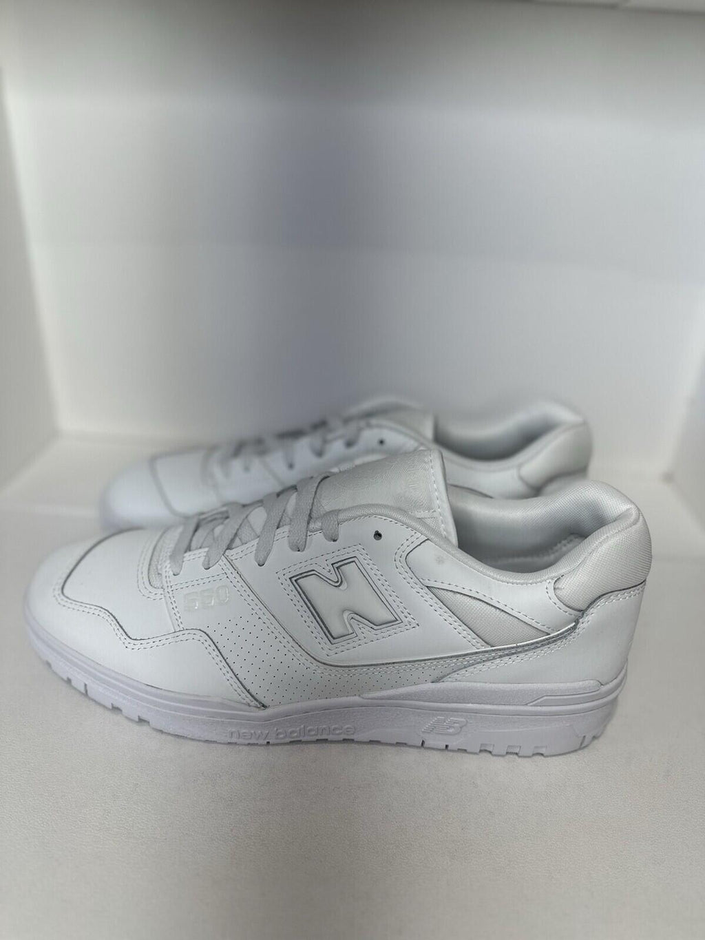 New Balance 550 All White Men’s Shoes Size 13