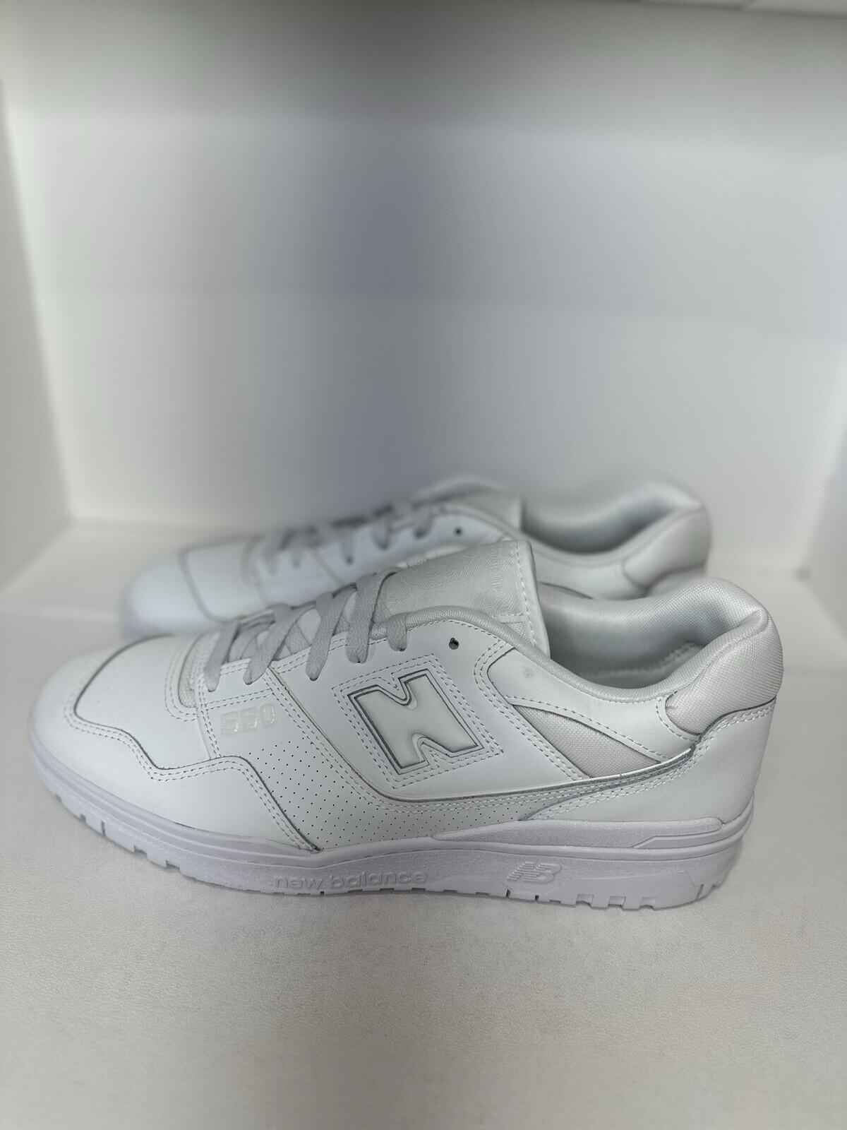 New Balance 550 All White Men’s Shoes Size 13