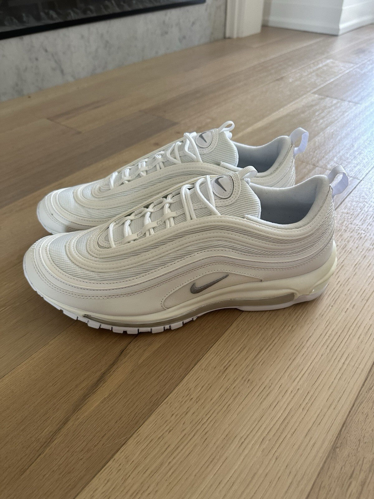 NIKE AIR MAX 97 WHITE/WOLF GREY-BLACK Men’s 13 BNIB