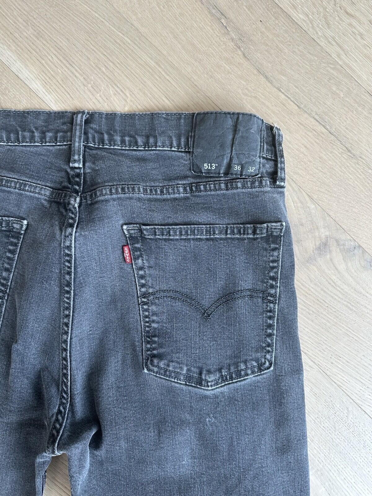 Levis 513 Grey Denim Men’s Size 36/32
