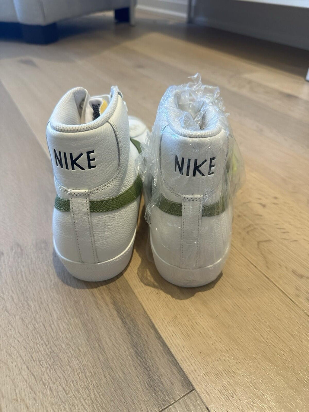 Nike Blazers Asparagus Snakeskin White & Green  Men’s Size 14