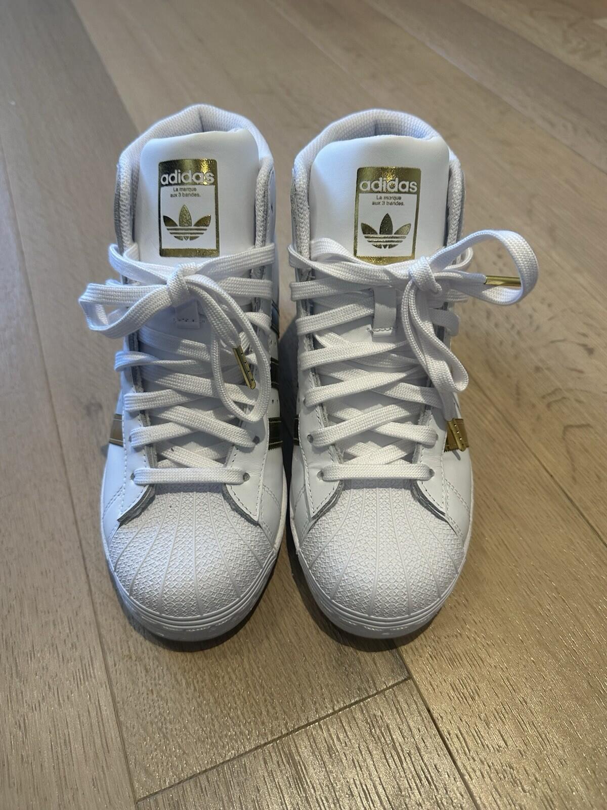 Adidas Superstar UP W Women’s Size 8 White & Gold
