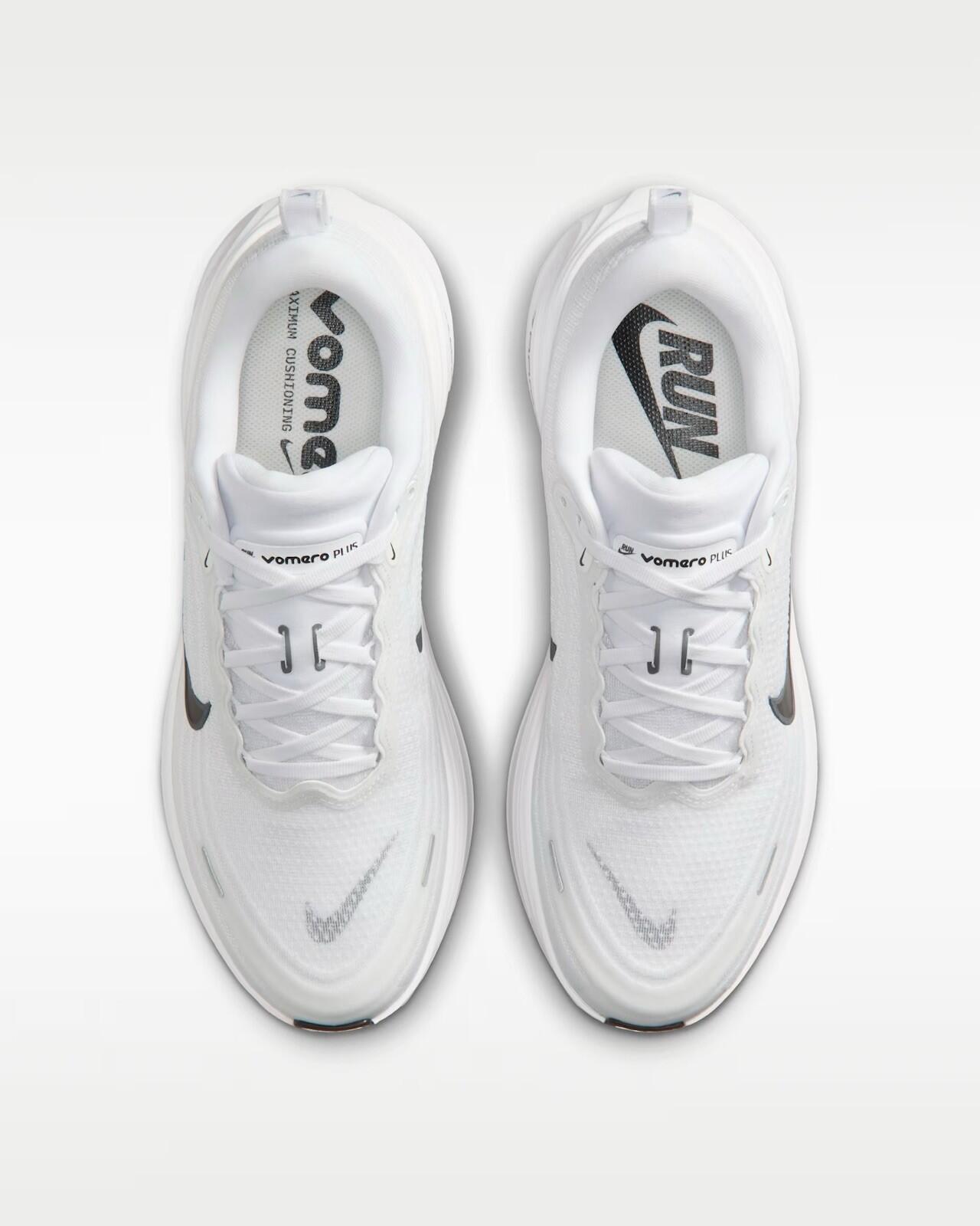 Nike Vomero Plus Men’s Size 14 White/Dark Smoke Grey/Metallic Dark Grey/Black