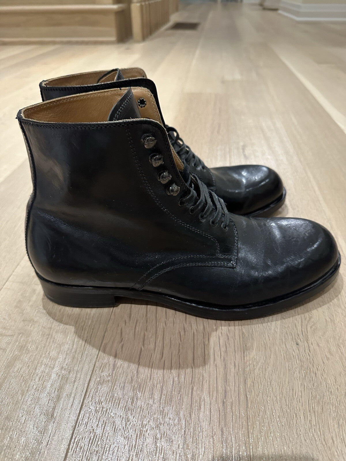 Jo Ghost Men’s Boots Size Black Leather Size 13