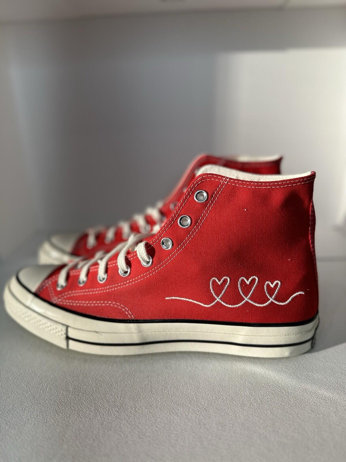 Converse High 70 Valentine Red/white Men’s Size 13