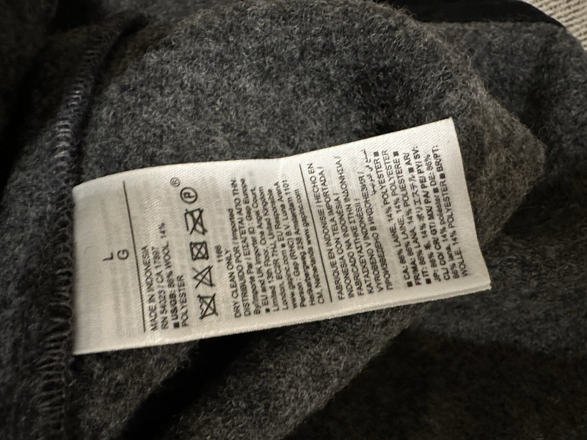 Banana Republic Grey Utility Jacket Men’s Size L (Wool & Polyester)