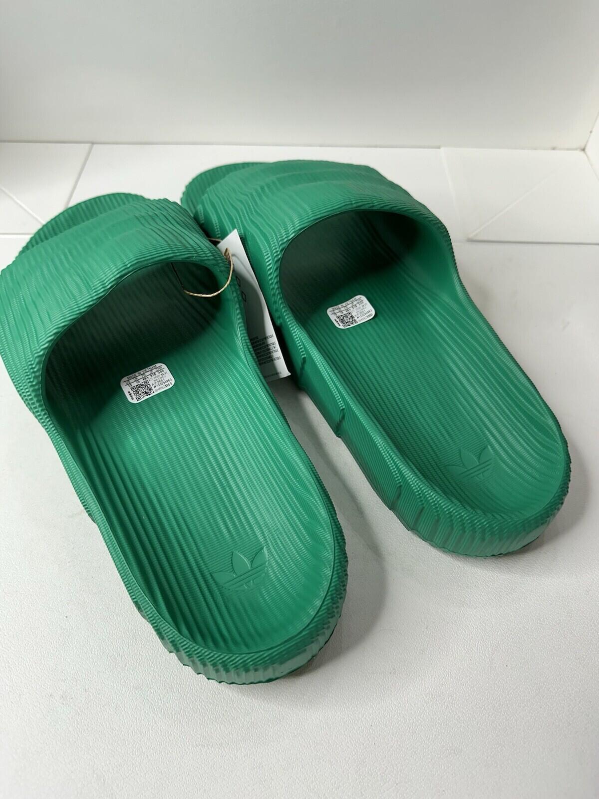 Adidas Adilette 22 slides BGREEN/BGREEN/CBLACK Men’s Size 13 BNIB