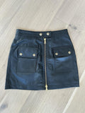 Versace Jeans Couture Leather Skirt Black