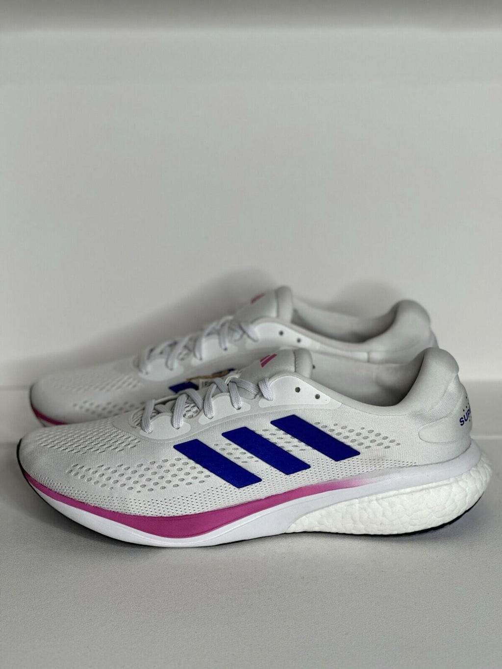 Adidas Supernova 2.0 ‘White, Lucid Blue, Fucia’ Men’s Size 13