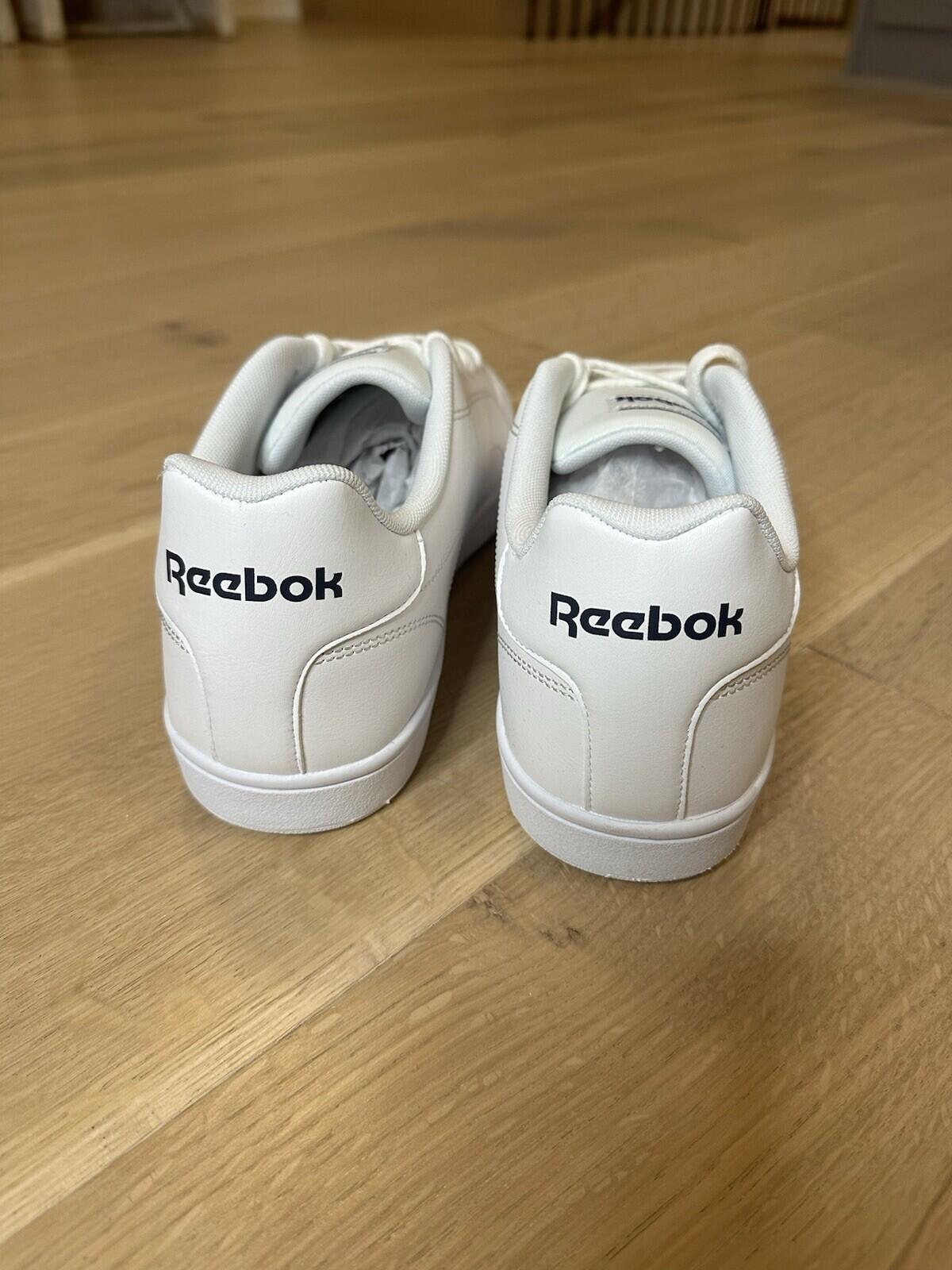 REEBOK ROYAL COMPLETE CLN UNISEX WHITE/CONAVYWHITE Men’s Size 13