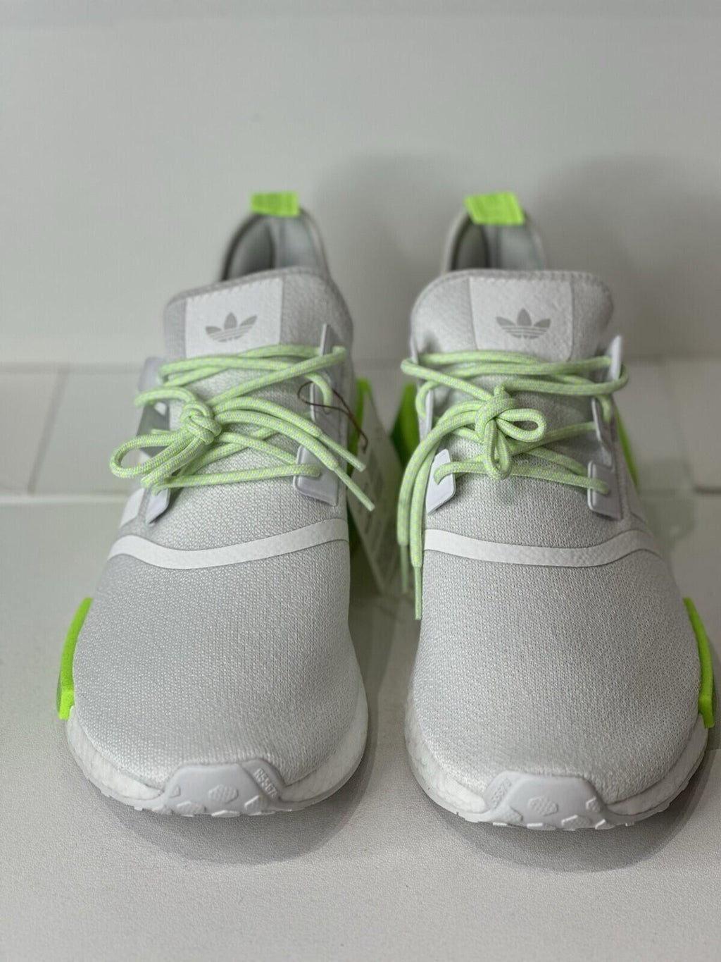 Adidas NMD R1 ‘White Solar Green’ mens shoes size 13