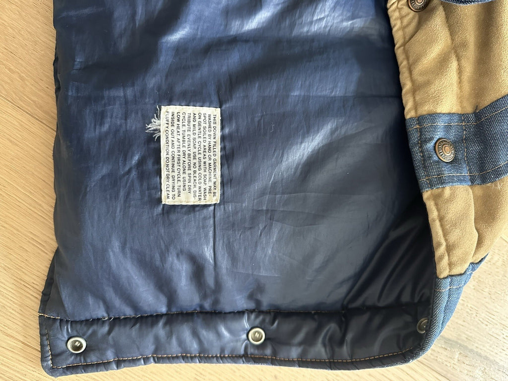 Levi’s SKII Denim & Suede Vest Men’s XL Vintage & RARE* Excellent Condition