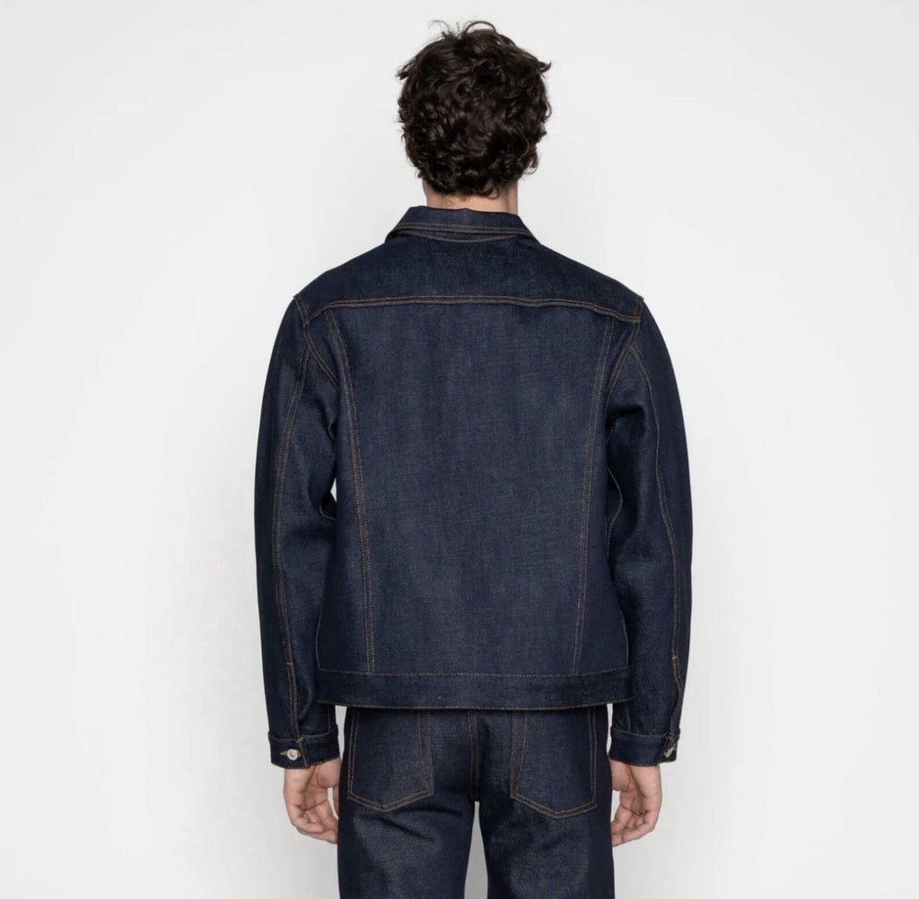 NAKED AND FAMOUS MENS JACKET XL DENIM ELEPHANT 14 - DIRTY ELEPHANT SELVEDGE