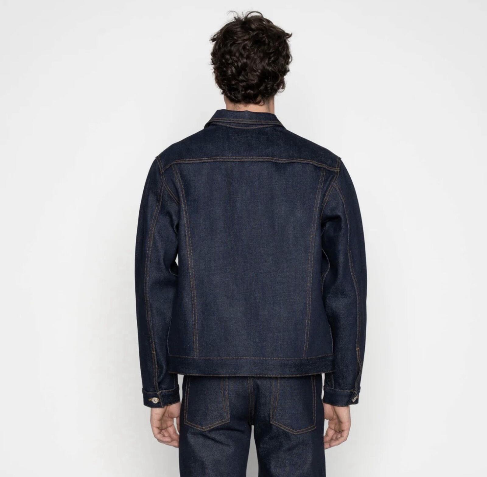 NAKED AND FAMOUS MENS JACKET XL DENIM ELEPHANT 14 - DIRTY ELEPHANT SELVEDGE