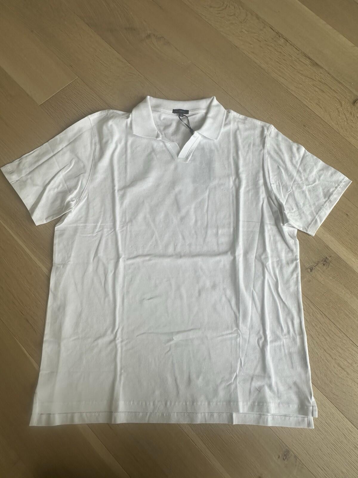 Patrick Assaraf Men’s White Polo size XL
