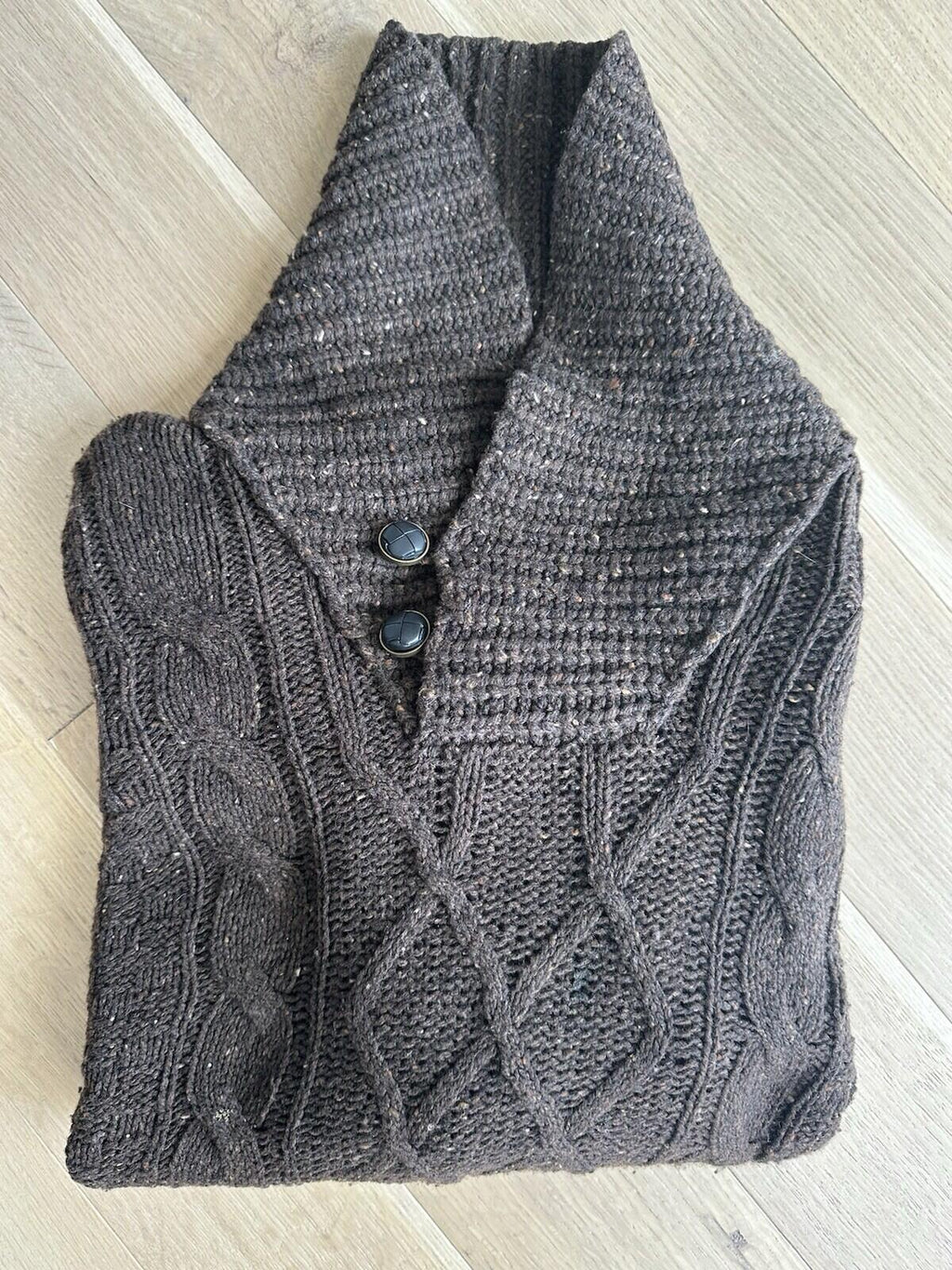 Hugo Boss Selection Brown Sweater Men’s Size XL  Hand Made Luxury Knit