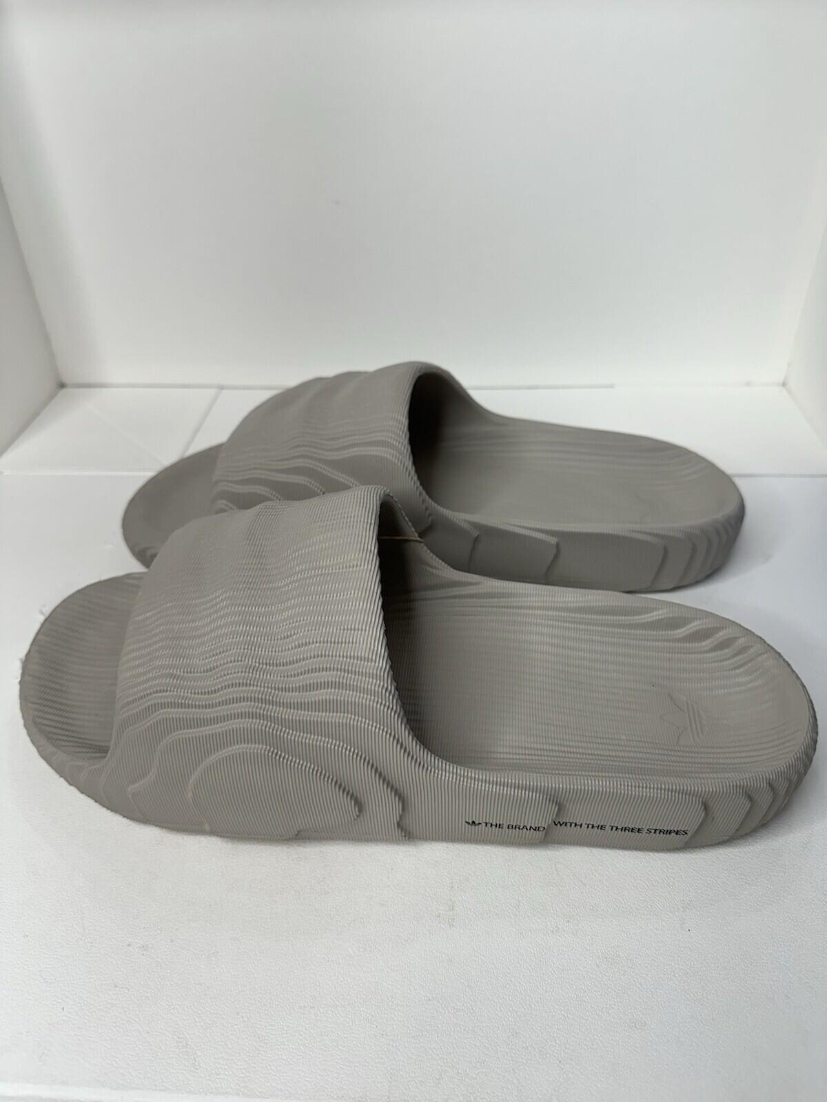 Adidas Adilette 22 slides LBROWN/LBROWN/CBLACK Men’s Size 14 BNIB
