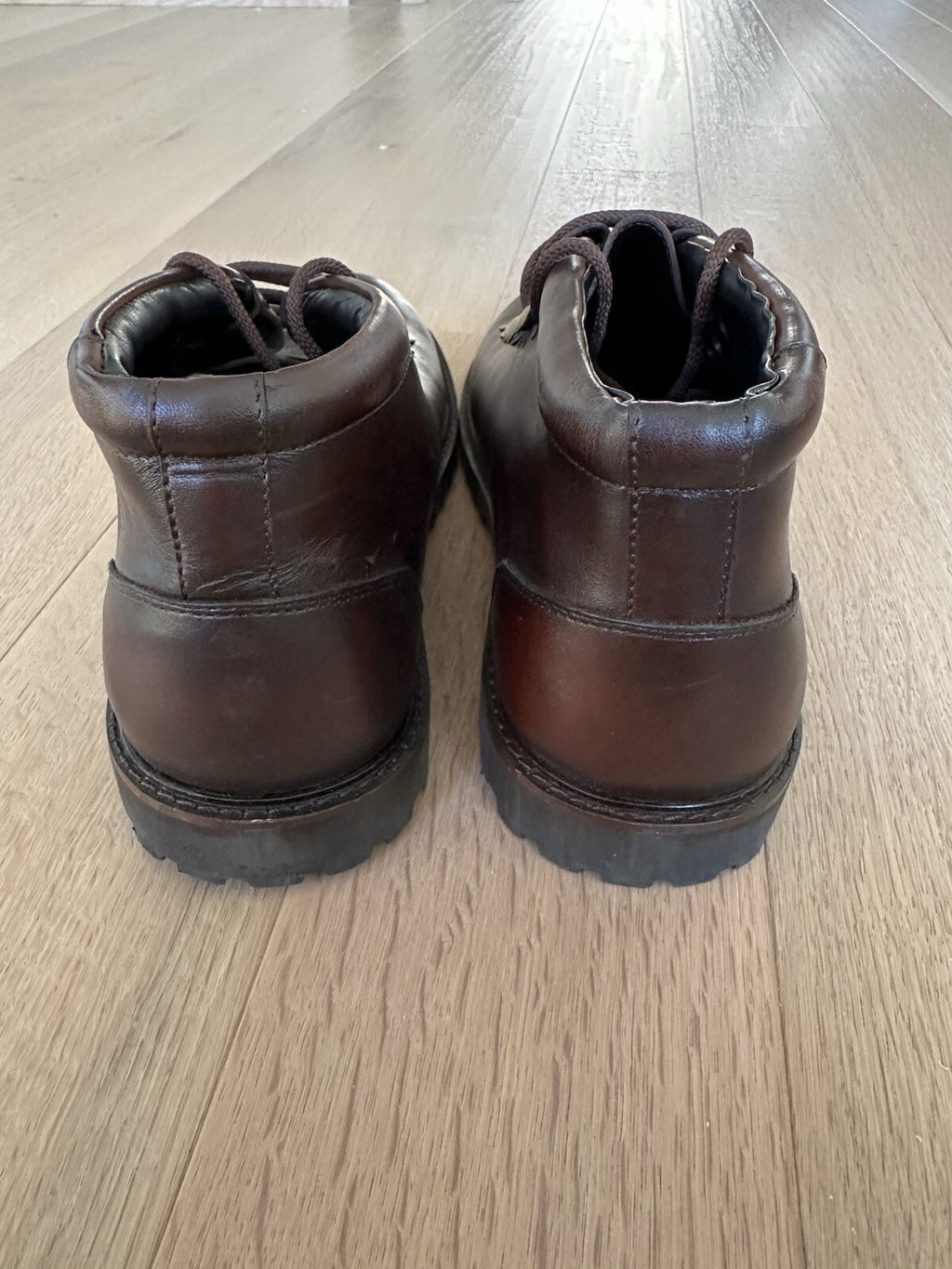 Leather Brown Hiking Boots Mens Size 13