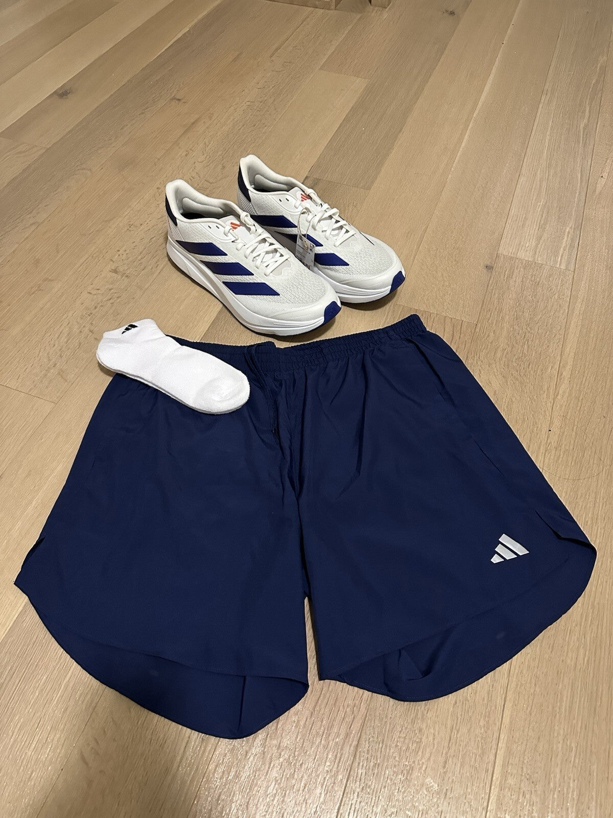 ADIDAS DURAMO SL2 M RUNNING PACK MENS 14 Shoes, 7” Short & Socks