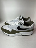 Nike Air Max 1 White/ Black/ Medium Olive Men’s Size 13
