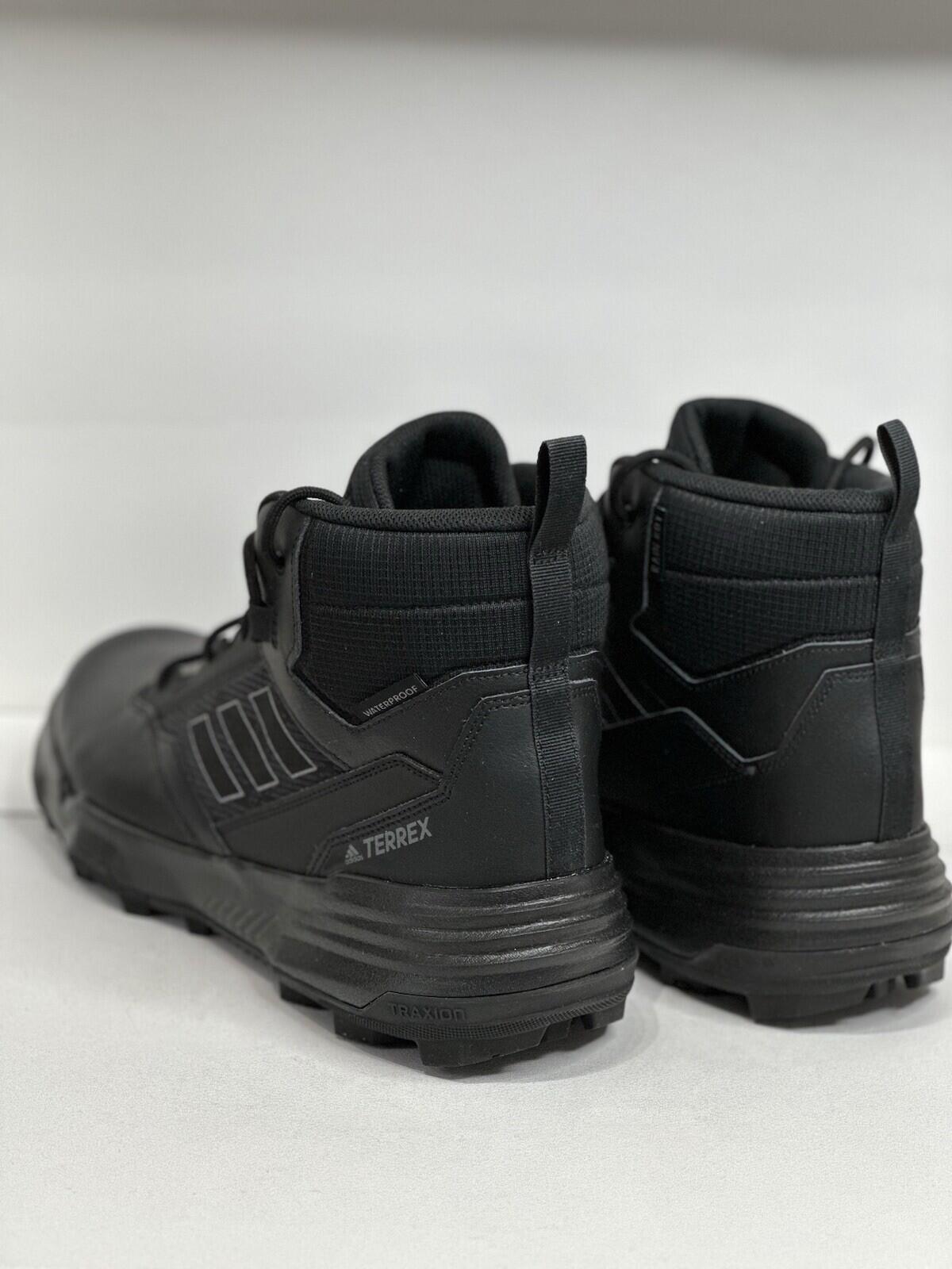 Adidas Terrax Unity Leather Boot Mid Rain.RDY “black Carbon” Men’s Size 14