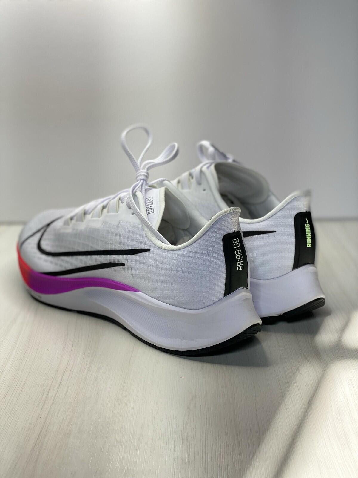Nike Air Zoom Pegasus 37 White/ Hyper Violet- Spruce/ Aura - Flash Crimson M 14