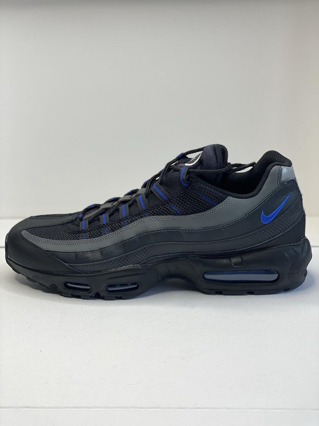 Nike Air Max 95 ‘ Black Royal’ Black/ Royal Blue Grey White Men’s 14